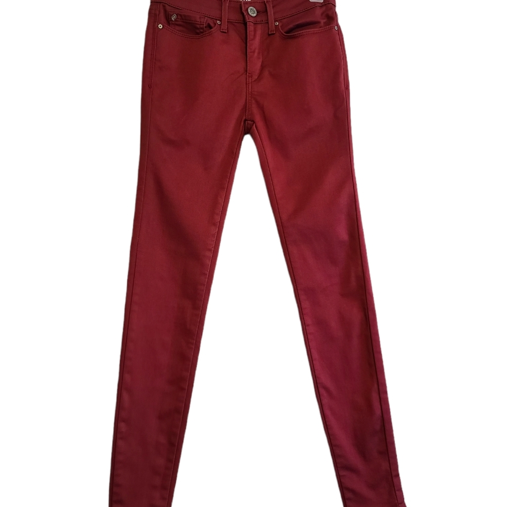 Denizen Levis Womens juniors Size 1- W25 Wine 28" Inseam Jeggings